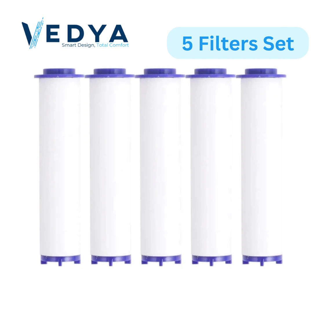 5 Shower Filters Set