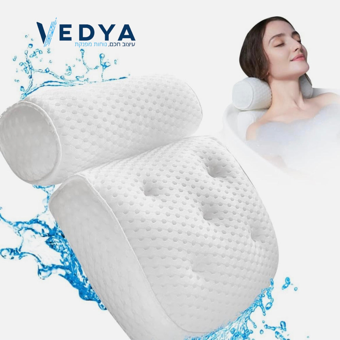 Bath Pillow for Bathtub Support Neck