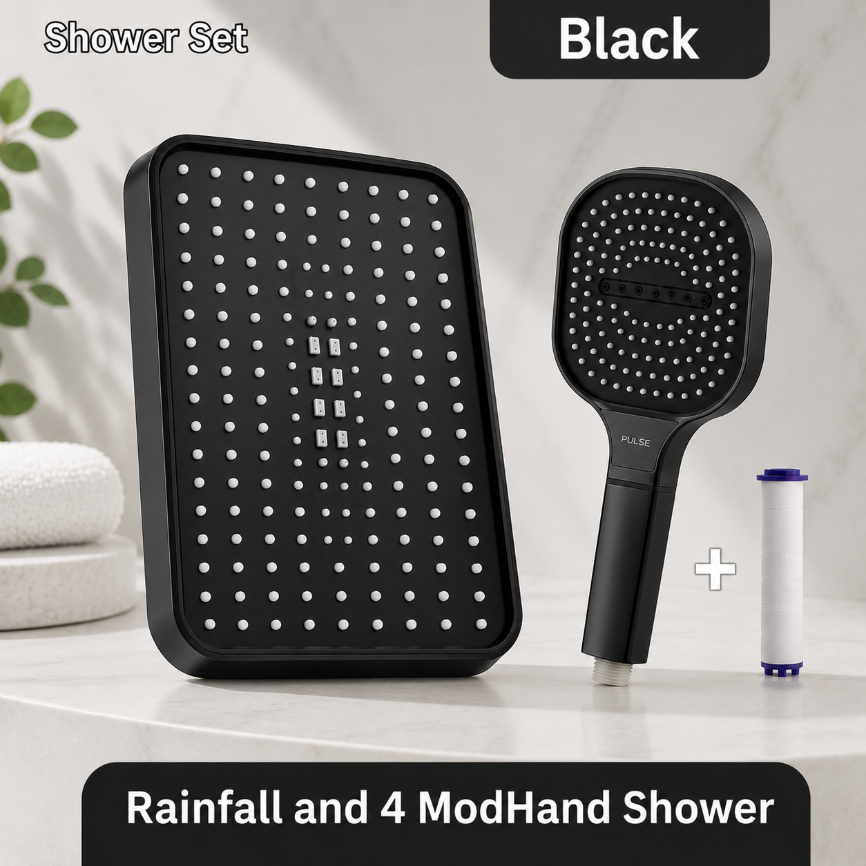 Complete Shower Set – Shower Head with Filter