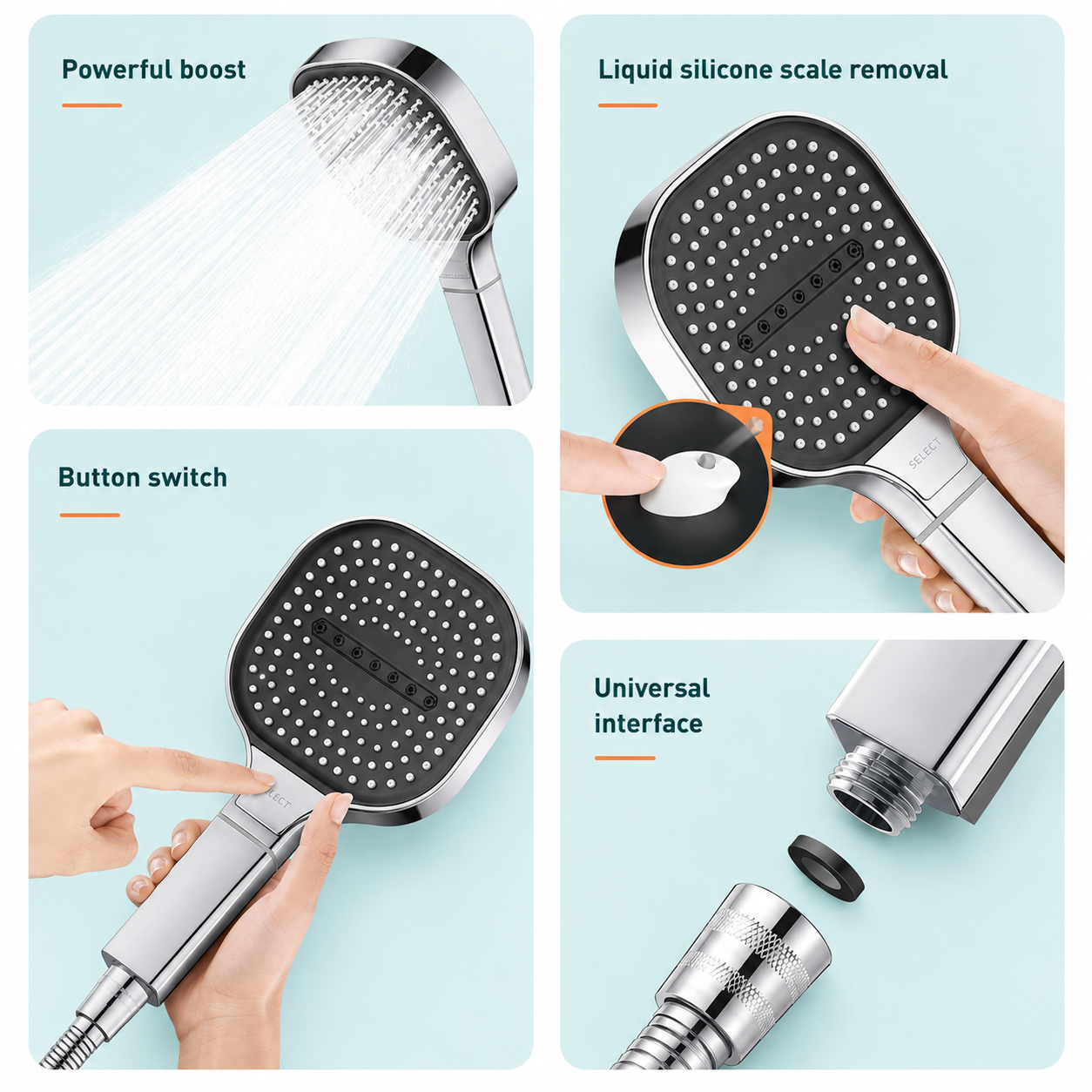 Complete Shower Set – Shower Head with Filter