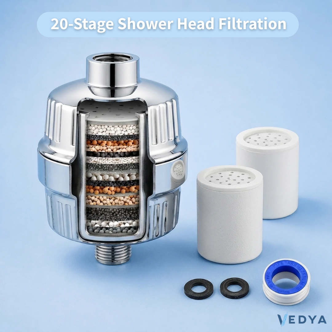 20 Stage Shower Filter for Chlorine Removal
