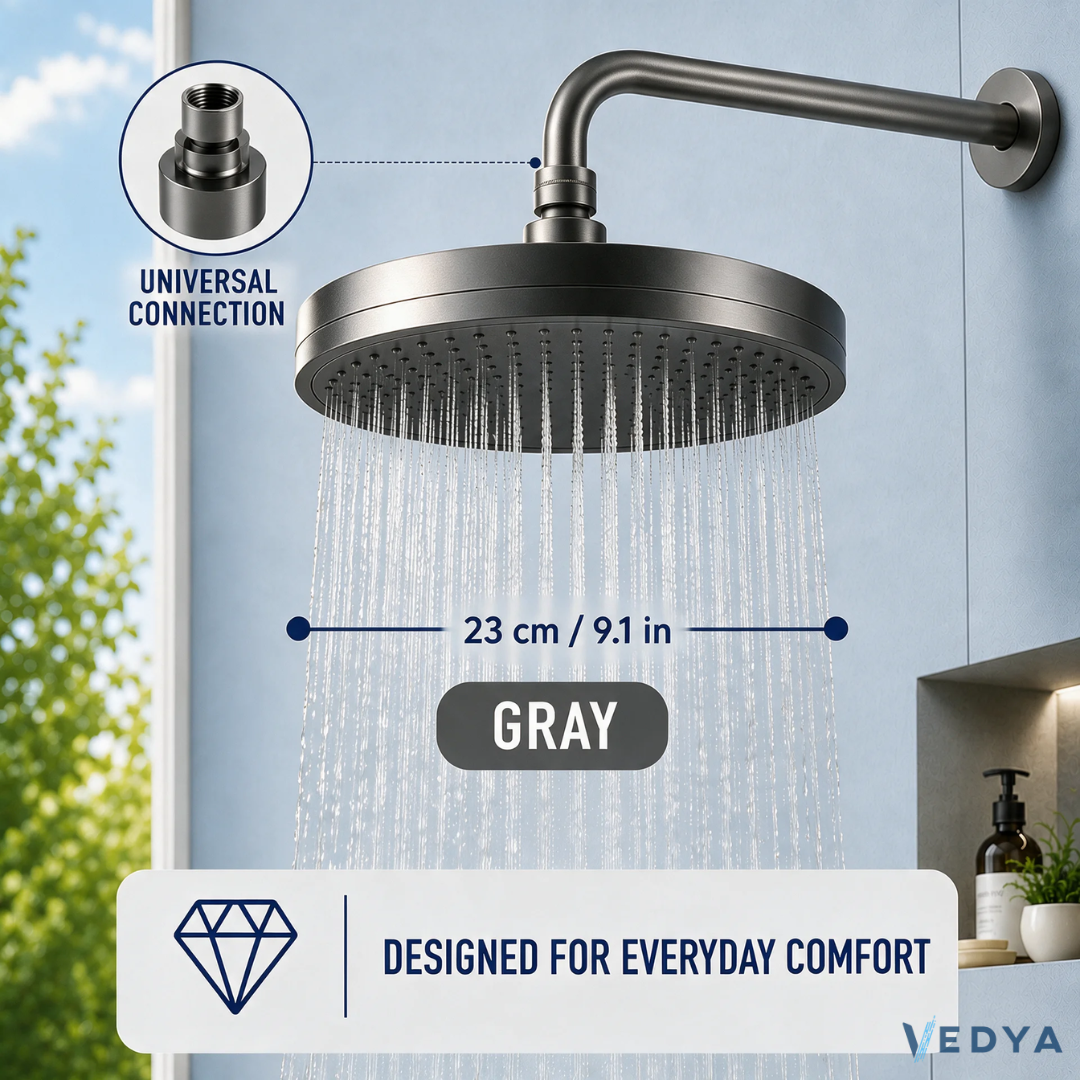 6-Mode Round Rainfall Shower Head