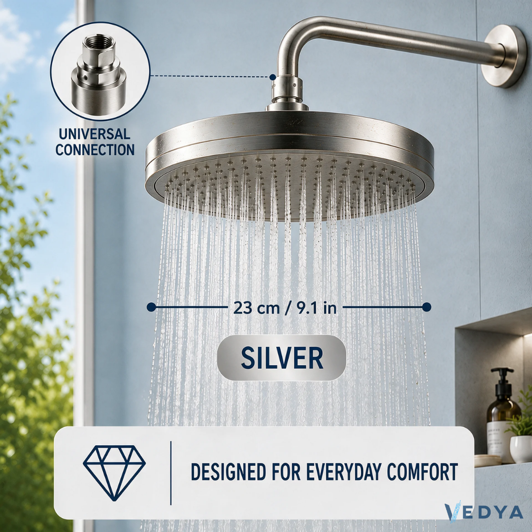 6-Mode Round Rainfall Shower Head