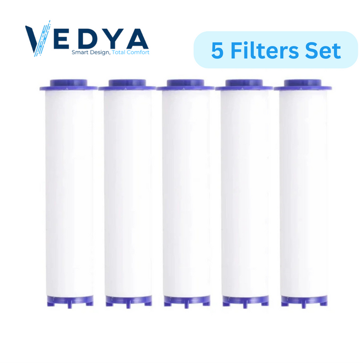 5 Shower Filters Set
