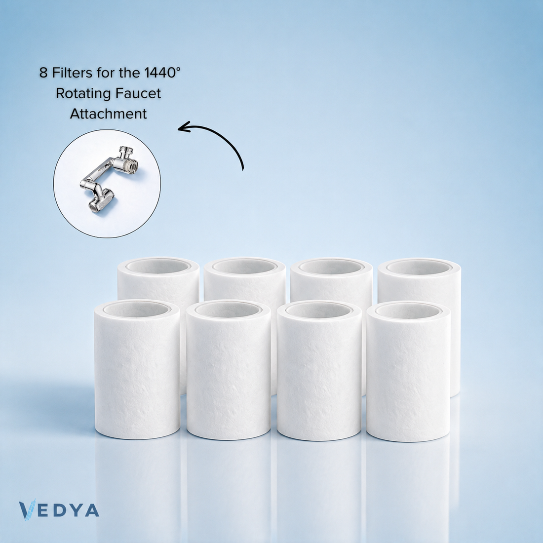 Replacement Filter Cartridges for 1440° Rotating Faucet