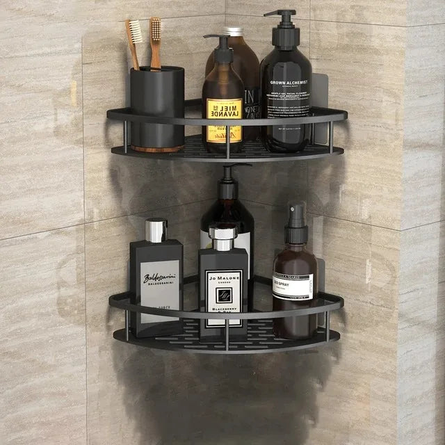 No Drill Corner Shower Shelf – Wall Mount Organizer