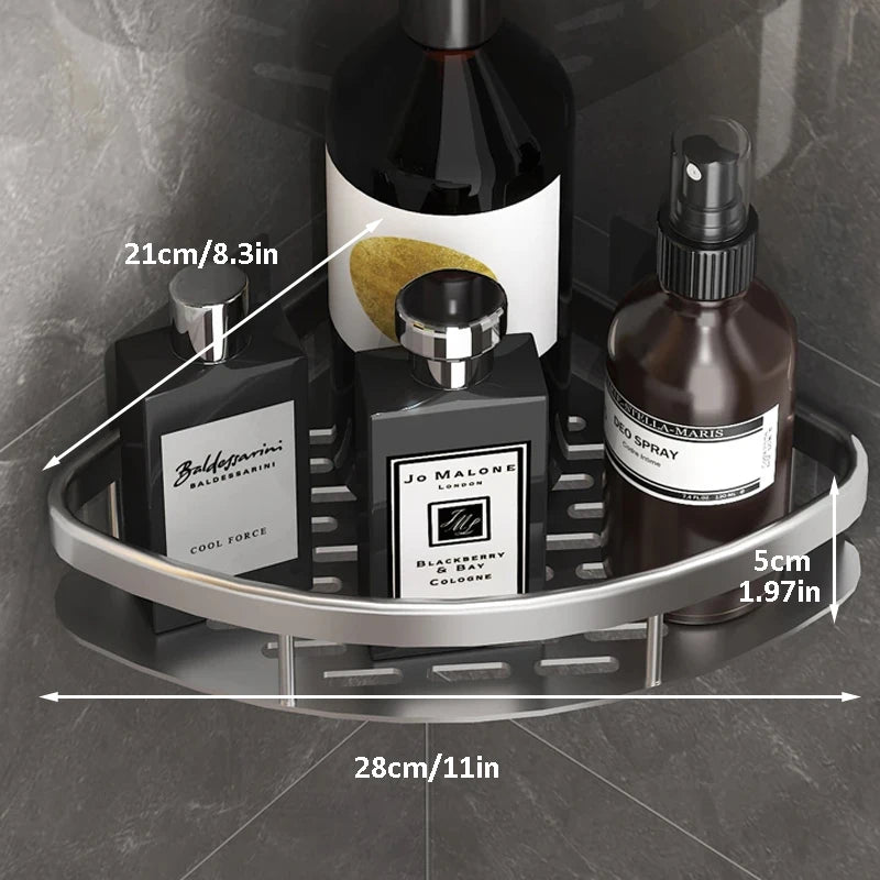 No Drill Corner Shower Shelf – Wall Mount Organizer