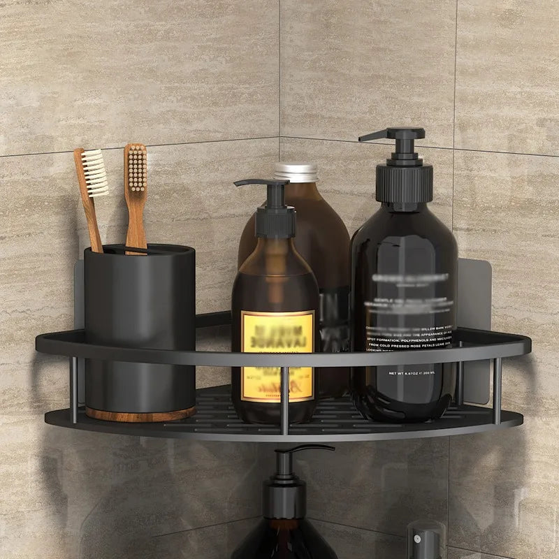 No Drill Corner Shower Shelf – Wall Mount Organizer