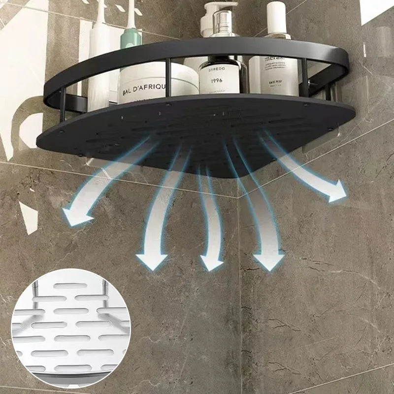 No Drill Corner Shower Shelf – Wall Mount Organizer