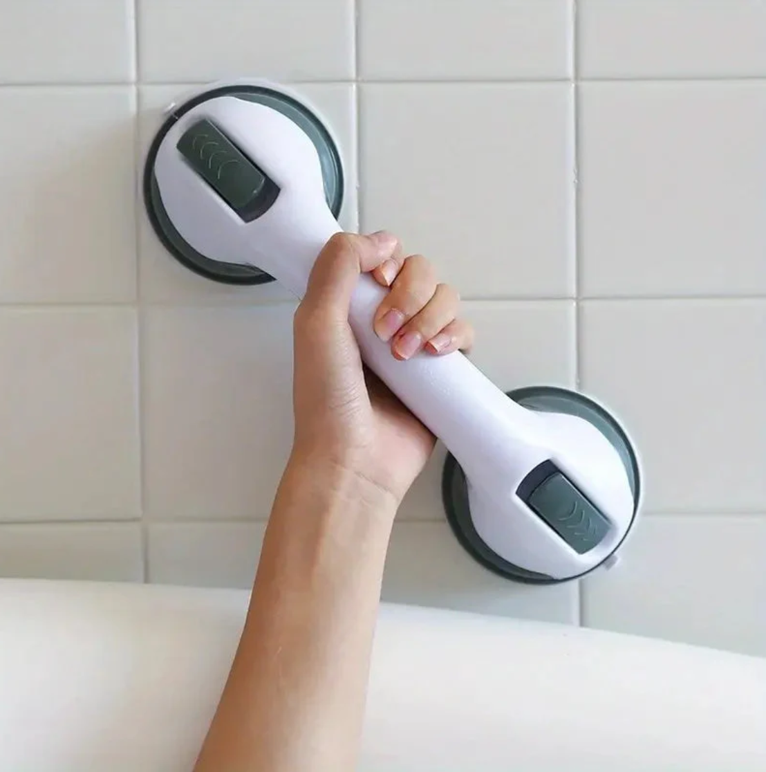 Suction Cup Shower Grab Bar – No Drill Safety Handle
