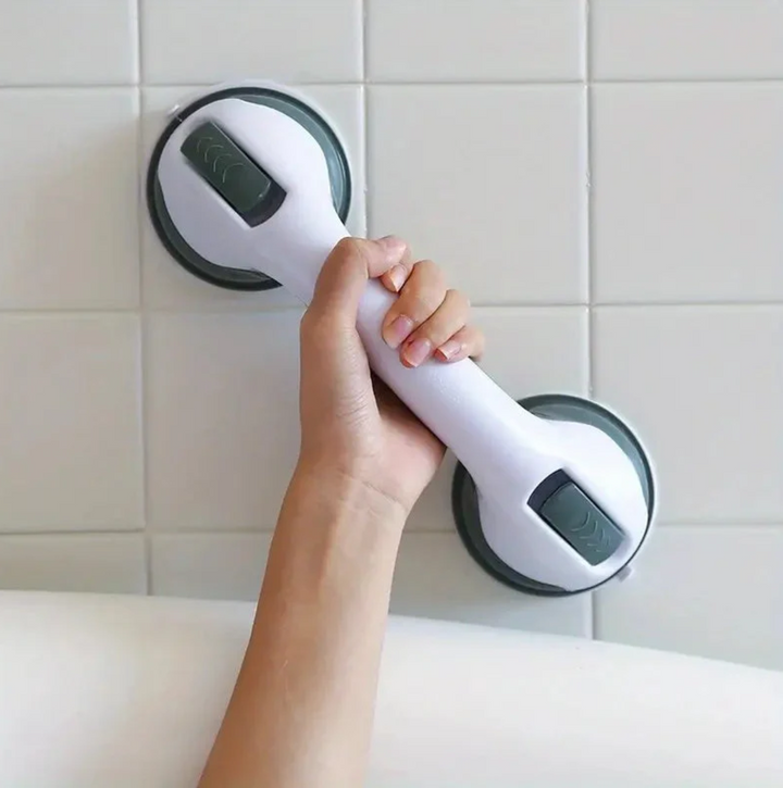 Suction Cup Shower Grab Bar – No Drill Safety Handle