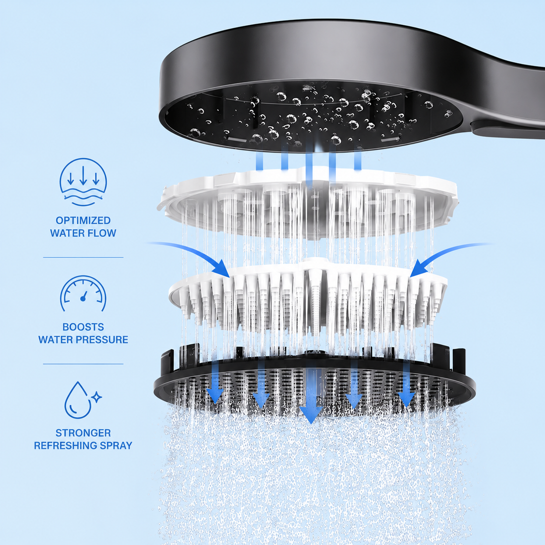 Shower Head with Power Jet