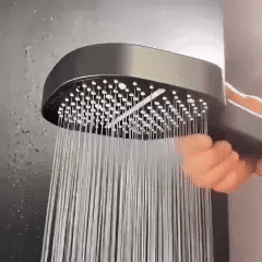 Wide Rainfall Shower Head with Built-In Filter